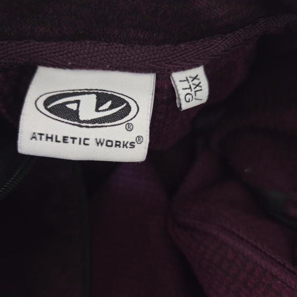 Athletic Works Purple Utility Jacket Full-Zip Fleece Size XXL - Picture 5 of 7